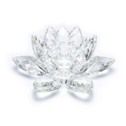 Lotus kaarshouder kristal L (20 x 9,5 cm)