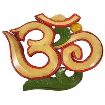 OHM symbool hout (geel)