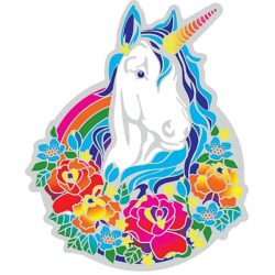 Raamsticker Magic Unicorn, lichtdoorlatend, 14 cm